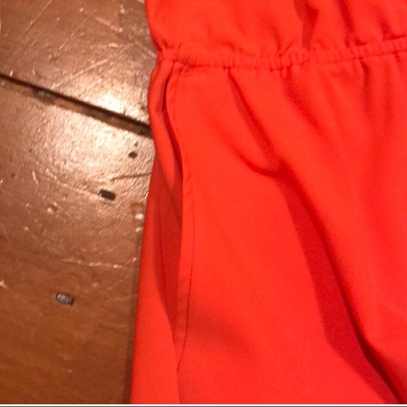 Bright Orange halter romper - Picture 3 of 4
